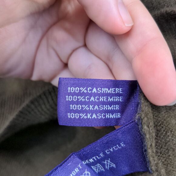 Ralph Lauren Collection Women's Sweater Brown Large Cashmere Purple Label - Picture 11 of 14